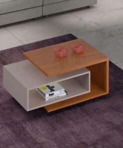 Mesa de Centro Diva Candian Larg. 0.88m Cinamomo/Off White JCM