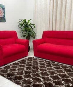 Conjunto de sofá 2 x 3 lugares REF 5014 - Vermelho
