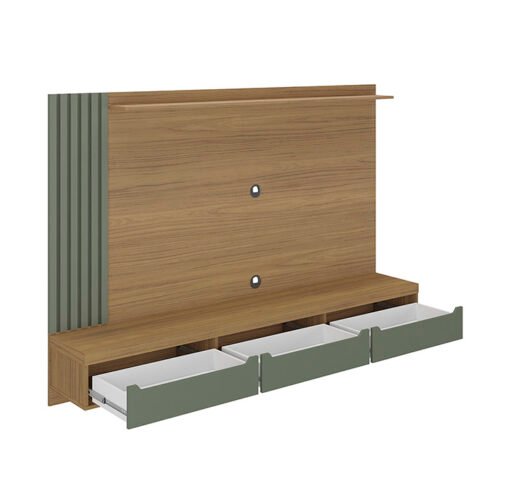 Painel até 75" Presence Carvalho/Menta - ARTELY - Imagem 3