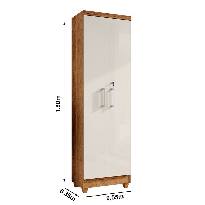 Armário Multiuso Isabela Cedro/Areia Rud Rack - Imagem 3