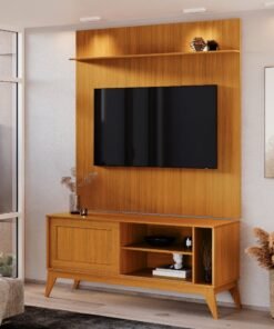 Rack Aruba com Painel Avant 55" - Cedro