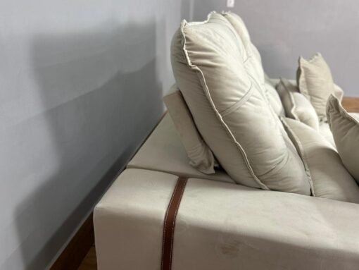 Sofá Retrátil e Reclinável Kioto 2.30m - Bege Veludo - Imagem 3