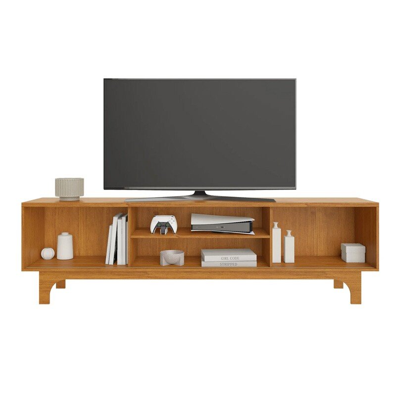 Rack Bancada Triunfo Cinamomo Ripado TV até 70 Polegadas Larg. 2.00m - JCM - Imagem 2