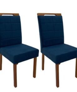 Conjunto Cadeiras Las Vegas 2 unidades - Cinamomo/Azul