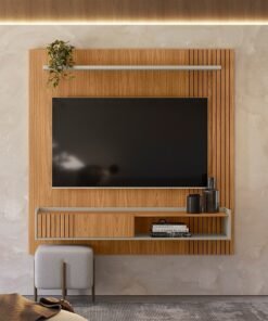 Painel Home até 65" Dublin Nature/Off White - LINEA BRASIL