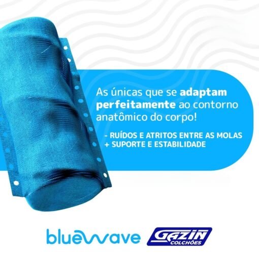 Colchão Casal Pérola Negra D33 + Base Box Simples Corino Branco – GAZIN COLCHÕES + BIOSTAR - Imagem 4
