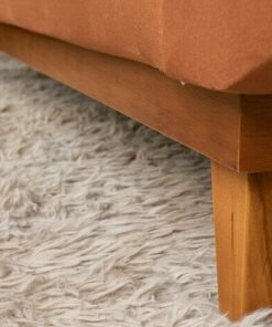 Sofá 2 lugares Bélgica Veludo Terracota Larg. 1.60m