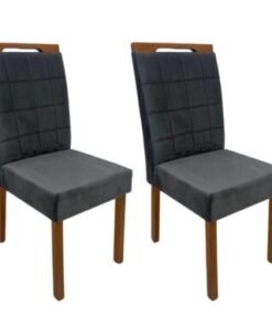 Conjunto Cadeiras Las Vegas 2 unidades - Cinamomo/Cinza