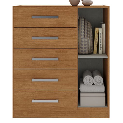 Cômoda 5 Gavetas com Sapateira Corais 50CO1523 Cinamomo – RODIAL MÓVEIS - Imagem 3