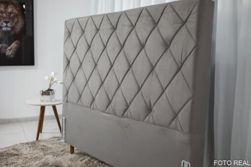 Cabeceira Casal Paris Sued Cinza Larg. 1.40m