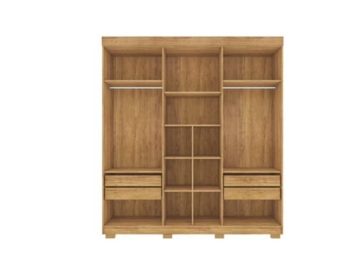 Guarda-Roupa Porto Bello Plus 6 portas - Cedro - Imagem 2