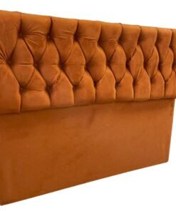 Cabeceira Casal Acapulco Veludo Terracota - MC DESIGN