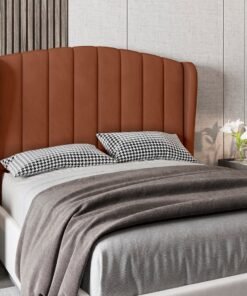 Cabeceira Casal Grazy Veludo Laranja - ITALIANFLEX