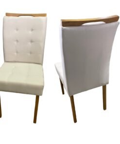 Kit 2 Cadeiras Linda Mel Bege Linho – IMPÉRIO ESTOFADOS