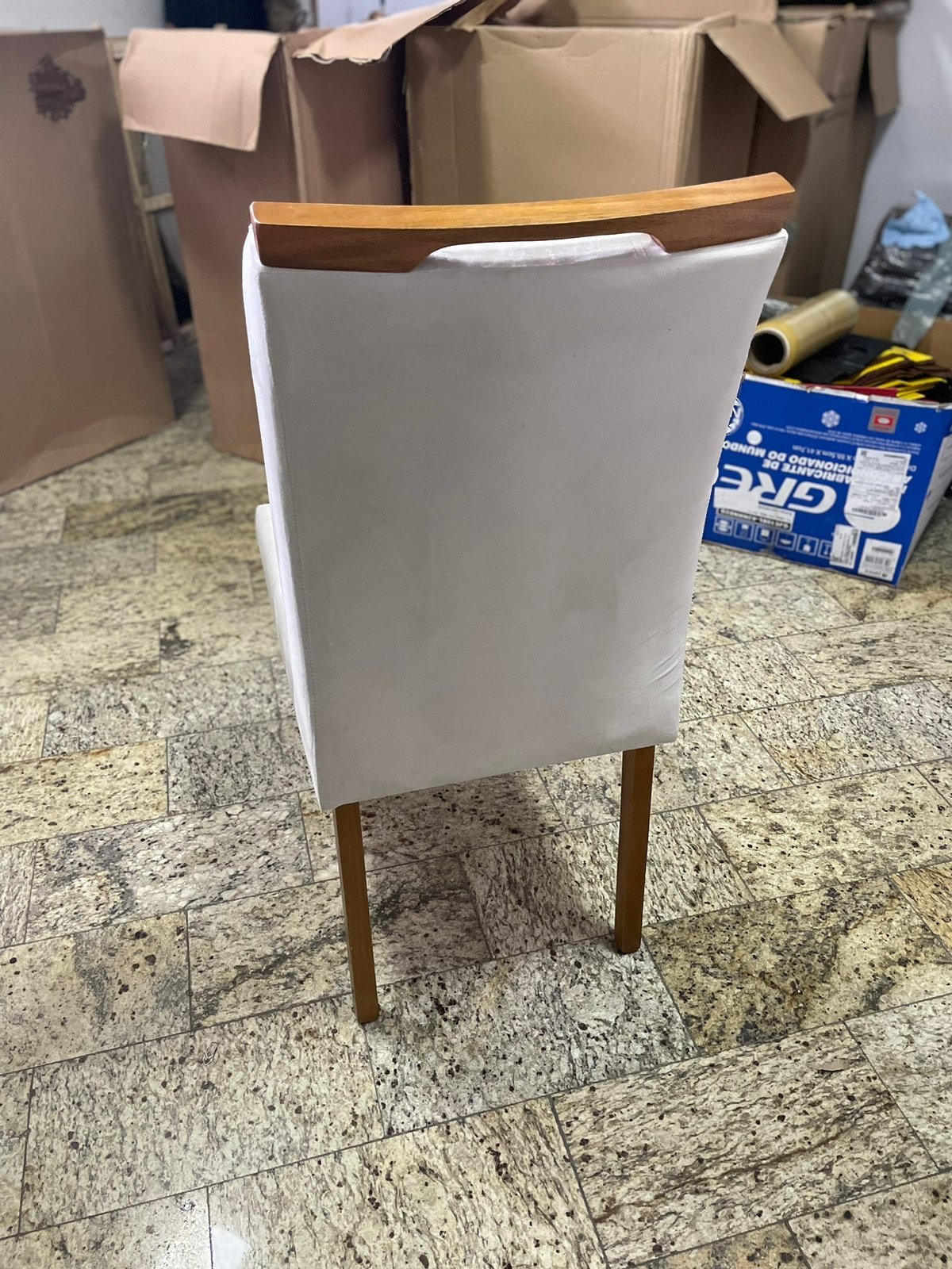 Kit 2 Cadeiras Linda Mel Bege Veludo – IMPÉRIO ESTOFADOS - Imagem 5