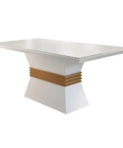 Mesa Ágata 180 Canto Copo Off White/Imbuia – RUFATO