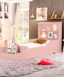Cama Juvenil Liz Rosé - MADEC/VJ MÓVEIS