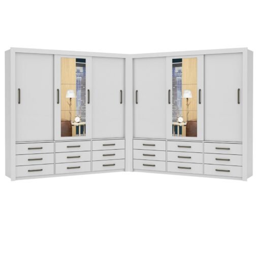 Closet Anjos 1,91 m x 1,91 m Branco – CARIOCA MÓVEIS - Imagem 4