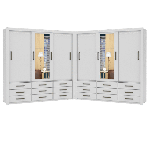 Closet Anjos 1,91 m x 1,91 m Branco – CARIOCA MÓVEIS - Imagem 2