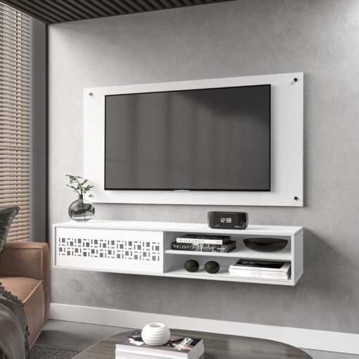 Combo Suspenso até 50" New Sorrento Branco -  BORSARI