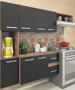 Cozinha Suspensa Mali/Lima CM06 Teka/Grafite - FELLICCI