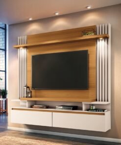 Home Suspenso até 55" Cosmo Cinamono/Off White - HB MÓVEIS