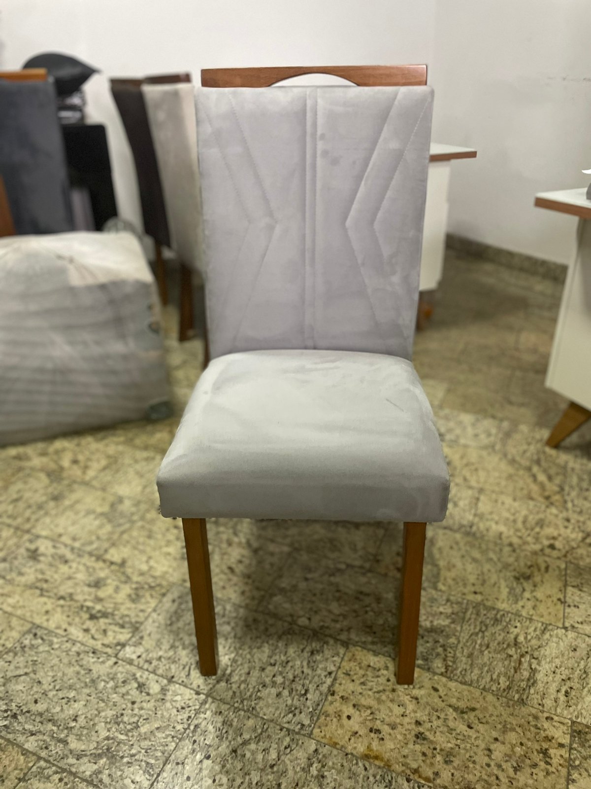 Kit 2 Cadeiras Londres Mel Prata – ART ASSENTOS - Imagem 2