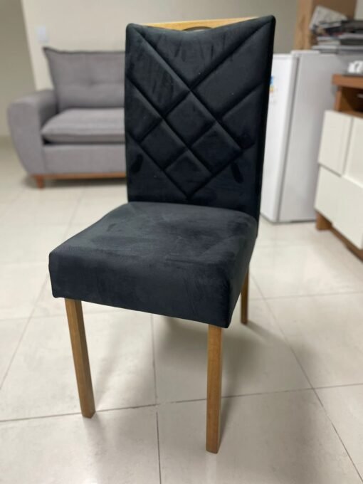 Kit 2 Cadeiras Malu Nature Preto – CLEFATOS DECOR - Imagem 2