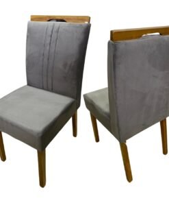 Kit 2 Cadeiras Pop Julia Mel Grafite – SILVA DECOR