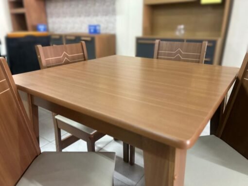 Mesa Giovana 90x90 c/4 Cadeiras Elane - Naturale - Imagem 2