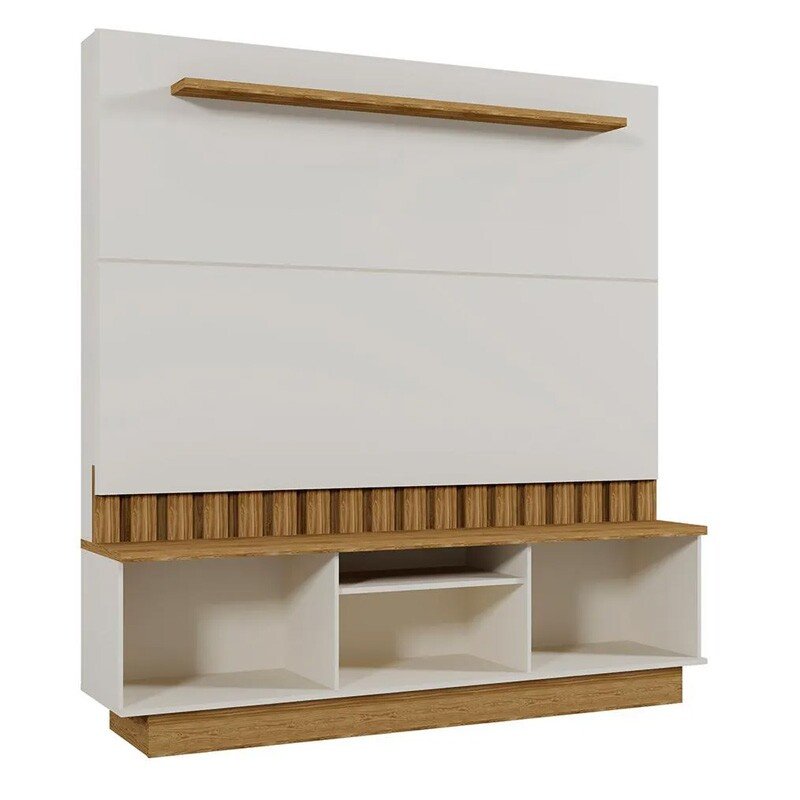 Home Florianópolis com Detalhe Ripado Off-Amêndoa Larg.1.75m -Mobler - Imagem 2