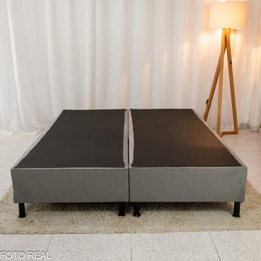 Box Queen Sued Cinza 158x198x37 - Nosso Sonho - Imagem 2