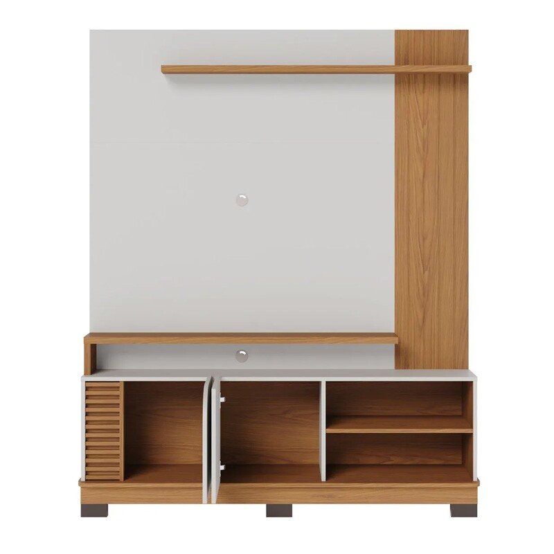 Home Jurerê Off/Freijó Para TV até 75 Polegadas Larg. 1.80m - Colibri - Imagem 3