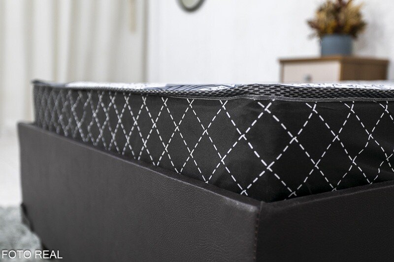 Box Solteiro Zeus Korino Café SE + Colchão Soffie Lotus D20 92x188x47 Nosso Sonho - Imagem 3