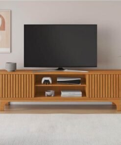 Rack Bancada Triunfo Cinamomo Ripado TV até 70 Polegadas Larg. 2.00m - JCM