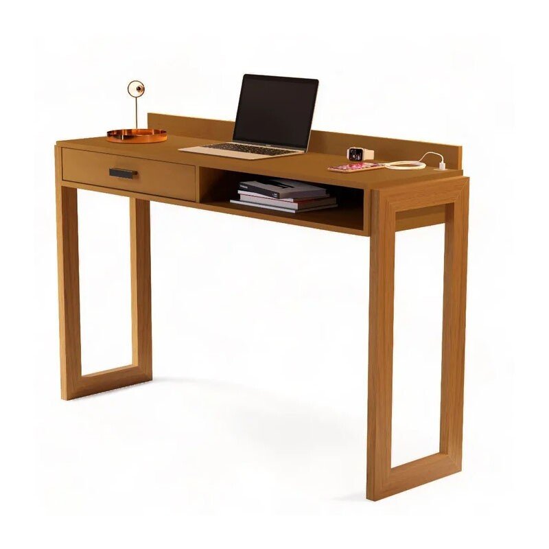 Escrivaninha JB 6055 Luxo Nature 1 Gaveta Larg. 1.30m - JB Bechara - Imagem 2