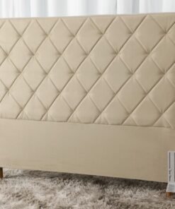 Cabeceira Casal Paris Sued Bege Larg. 1.40m