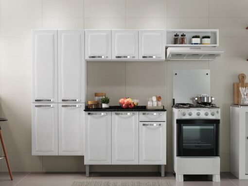 Cozinha Completa Rose 4 peças Aço - Branco - Imagem 2