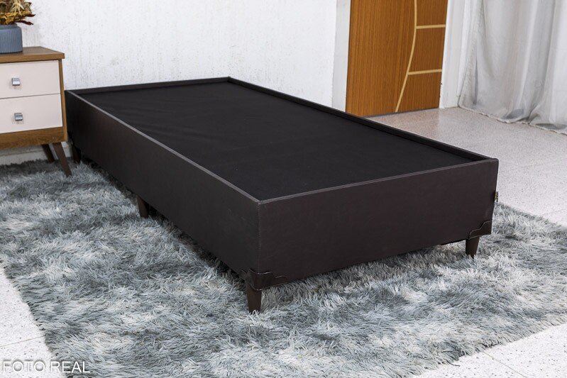 Box Solteiro Zeus Korino Café SE + Colchão Soffie Lotus D20 92x188x47 Nosso Sonho - Imagem 4