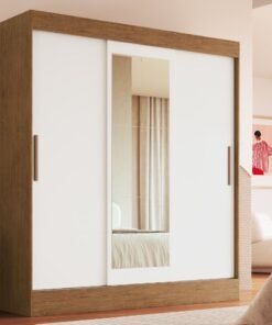 Guarda-Roupa Londres - Off White/Nogueira