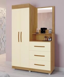 Roupeiro/Cômoda Ônix Mel/Pérola - MÓVEIS PRIMUS