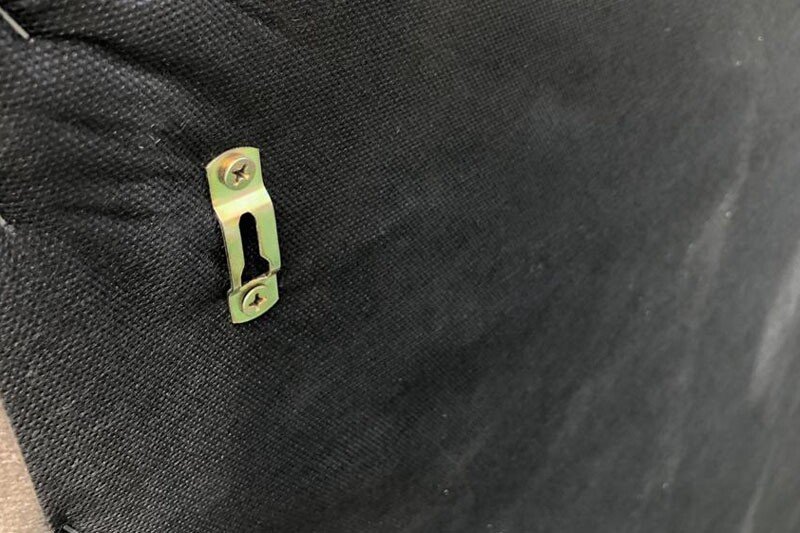 Cabeceira Casal Veneza Sued Preto Largura 1.40m - Imagem 2