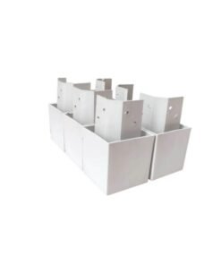 Kit 8 Pés Plástico Gold Branco - Carioca