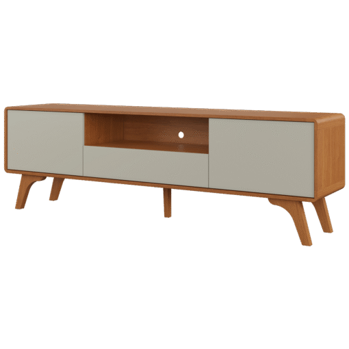 Rack até 75" Sinus Naturale/Off White - MAVAULAR - Imagem 7