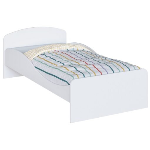 Cama Solteiro Lua Branco Brilho - PEROBA MÓVEIS - Imagem 4