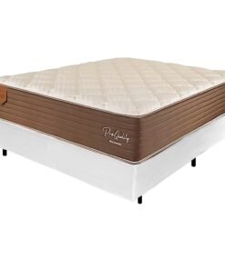 Colchão Casal Pro Quality C + Base Box Simples Corino Branco – PRORELAX + BIOSTAR