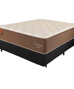 Colchão Casal Pro Quality C + Base Box Simples Corino Preto – PRORELAX + ALTO NÍVEL CAMAS E COLCHÕES
