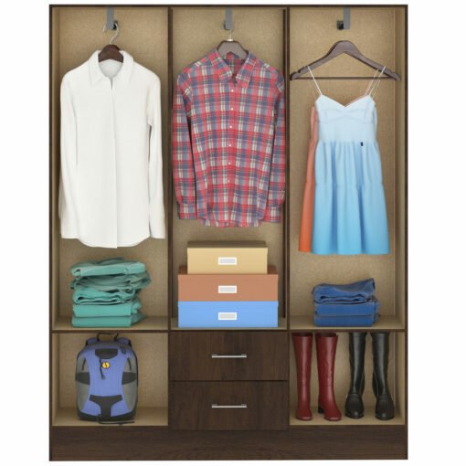 Guarda-Roupa 6 Portas Jamaica 6002 + Cômoda 5 Gavetas Aruba Preto – FELLICCI - Imagem 4