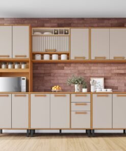 Cozinha Completa Nápoles Cinamono/Off White - ITATIAIA