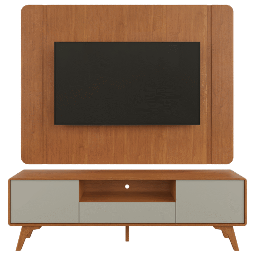 Painel + Rack até 58″ Sinus Naturale/Off White – MAVAULAR - Imagem 6